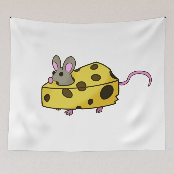 Item preview, Mouse stuck in cheese designed and sold by Loo's Bazaar.