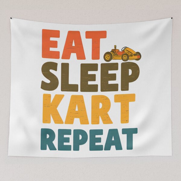 Item preview, Eat Sleep Kart Repeat - Retro Go Kart Racing Tee designed and sold by nivadaofficiel2.