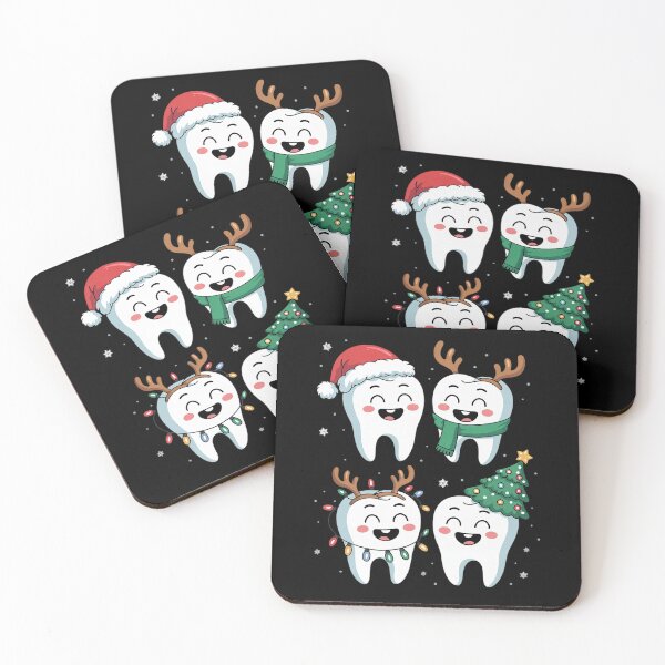 Item preview, Cute Christmas Dental Tooth Characters Fun Holiday Dentist designed and sold by NeomiStoreSS.