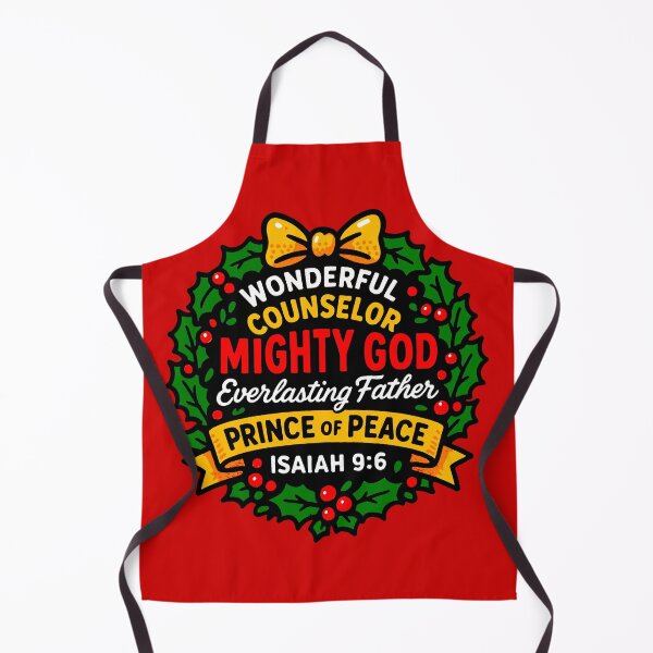 Item preview, Isaiah 9:6 Wonderful Counselor Mighty God Everlasting Father Prince of Peace designed and sold by plushism.