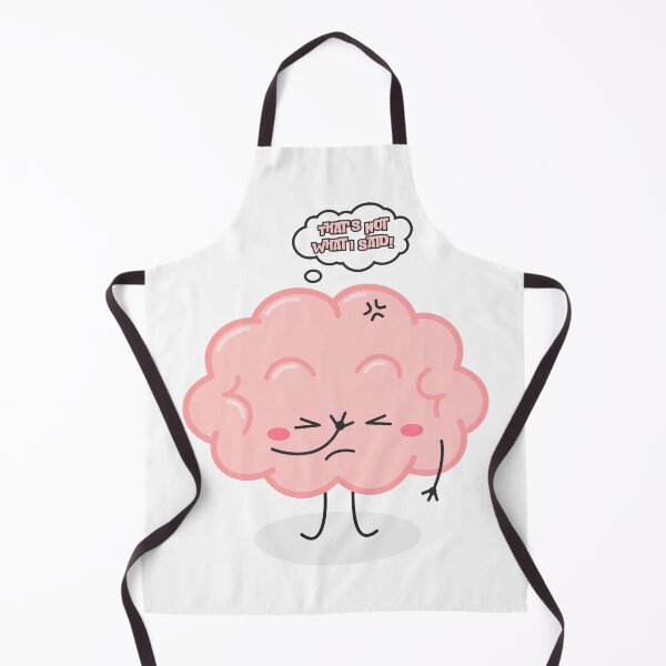 Item preview, Cute Funny Brain "That's Not What I Said" Frustration Meme designed and sold by EchoPrint Co..