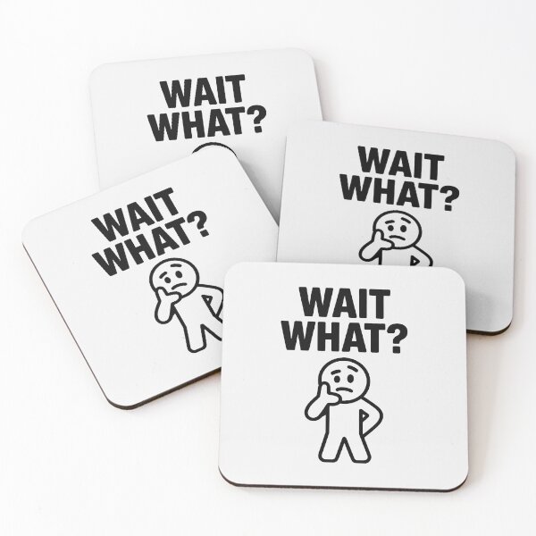 Item preview, Wait What Thinking Man Meme Funny Confused designed and sold by SplashTastic.
