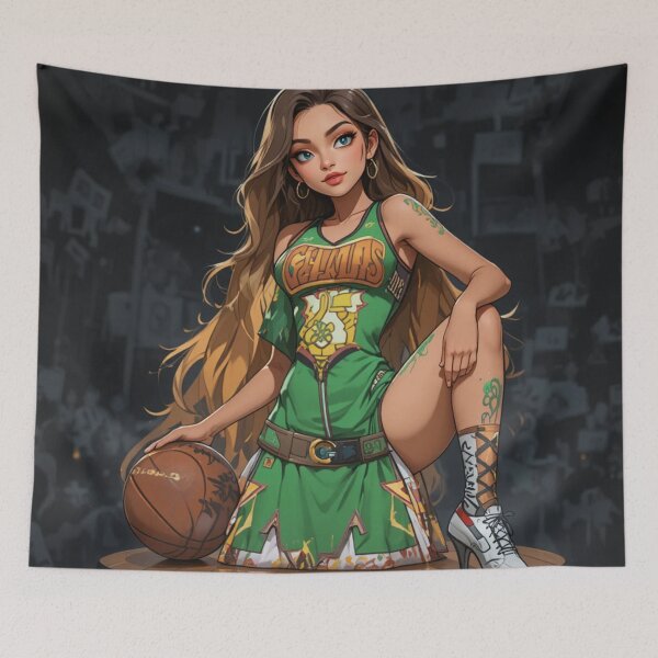 Item preview, Basketball girl  designed and sold by Horse Designs .