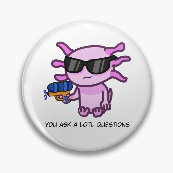 Item preview, axolotl with sunglasses pun joke watergun designed and sold by Loo's Bazaar.