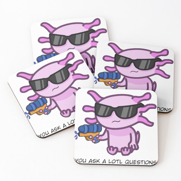 Item preview, axolotl with sunglasses pun joke watergun designed and sold by Loo's Bazaar.