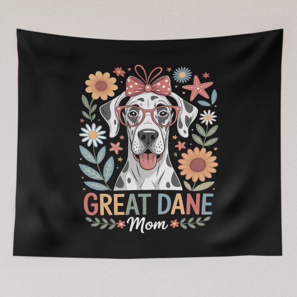 Item preview, Great Dane Mom Dog Lover Mother's Day Floral Women designed and sold by tabdejinti.