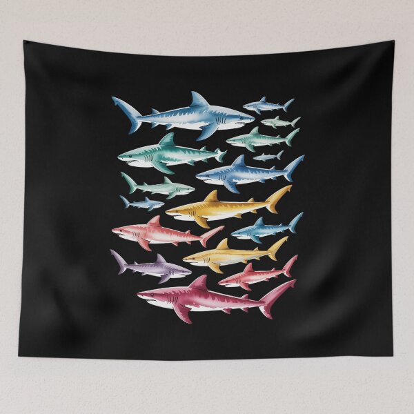 Item preview, Great White Sharks Hammerhead Sharks designed and sold by tabdejinti.