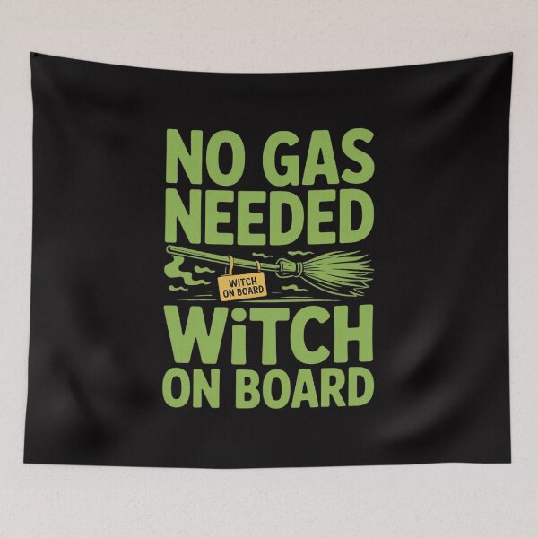 Item preview, Green Magic No Gas Needed Witch On Board designed and sold by tabdejinti.