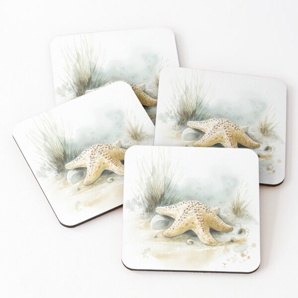 Item preview, Textured Starfish Resting on Sandy Seafloor designed and sold by WabiSabiSjak.