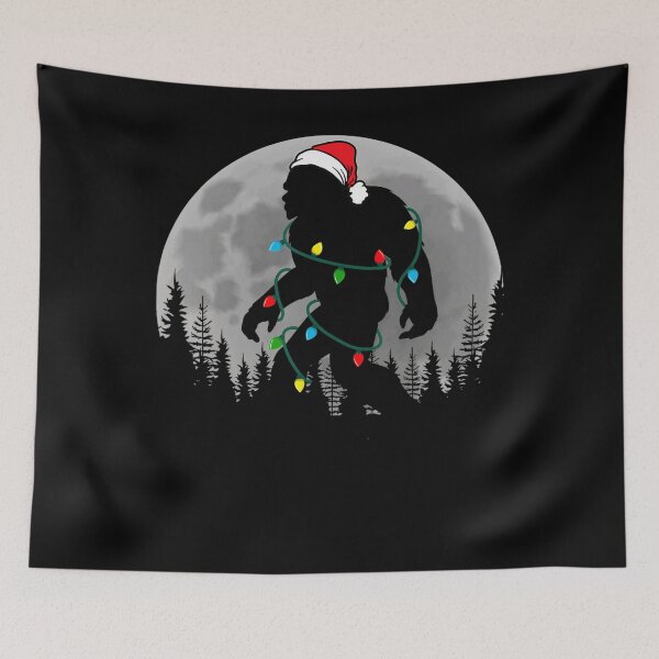 Item preview, Classic Tree Vintage Christmas Retro Bigfoot Lights Holiday Festive Christmas designed and sold by FrankyTepper.