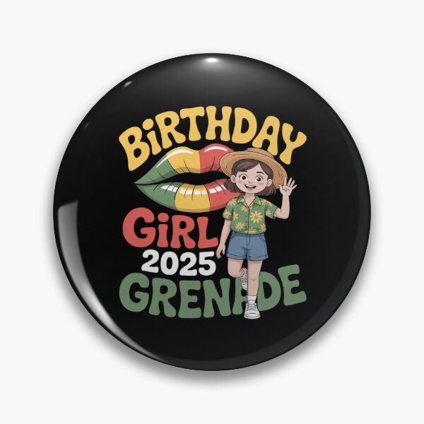 Item preview, Grenada Lips Birthday Girl 2025 Island Vacation Celebration designed and sold by ticlitule.