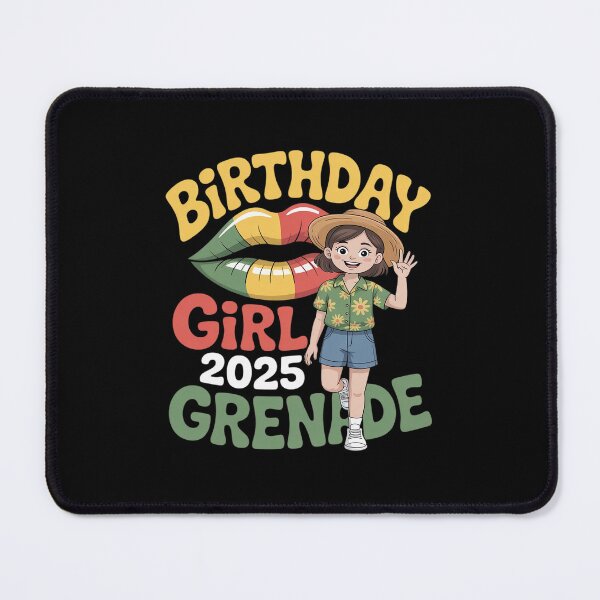 Item preview, Grenada Lips Birthday Girl 2025 Island Vacation Celebration designed and sold by ticlitule.