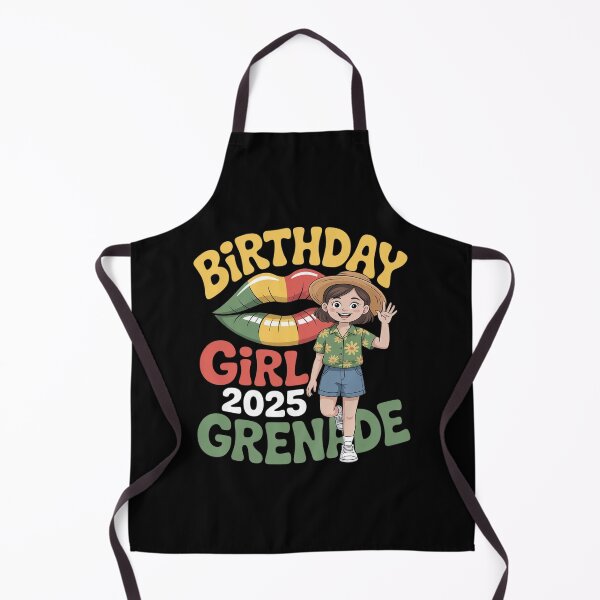 Item preview, Grenada Lips Birthday Girl 2025 Island Vacation Celebration designed and sold by ticlitule.