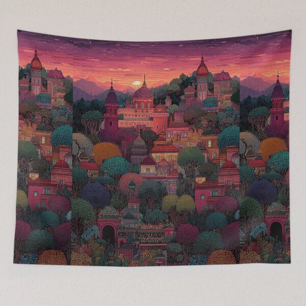 Item preview, The Sunset City of a Hundred Domes designed and sold by Piotrek0001.