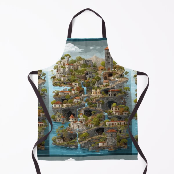 Item preview, The Cliffside Harbor Town designed and sold by Piotrek0001.