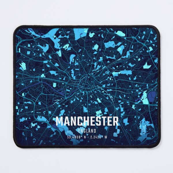 Item preview, Manchester Midnight City Map designed and sold by HomeLivingCo.