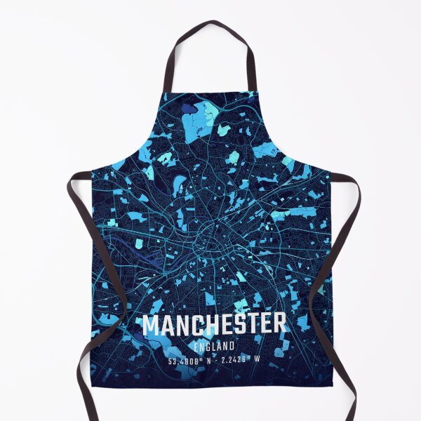 Item preview, Manchester Midnight City Map designed and sold by HomeLivingCo.