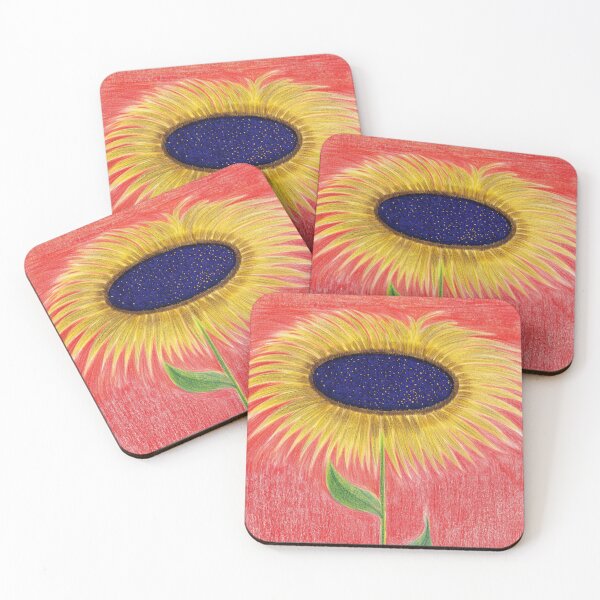 Item preview, Cosmic Sunflower - Colored Pencil Drawing designed and sold by Spring@NL.