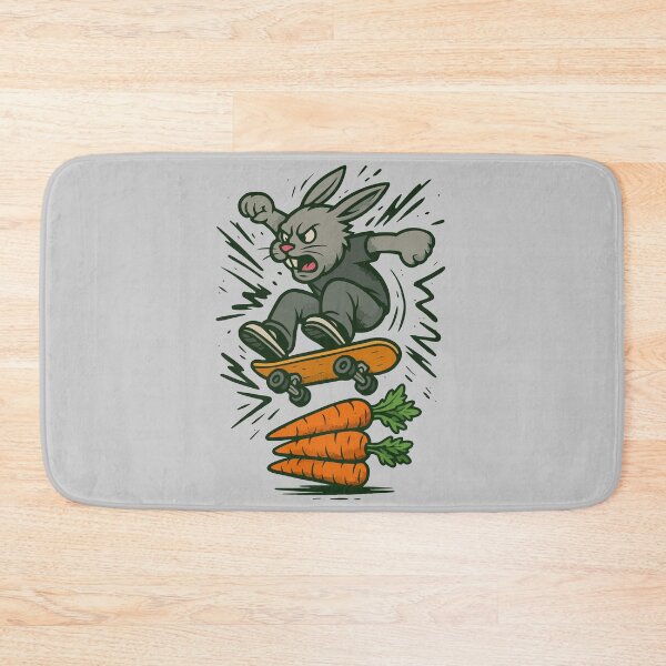 Item preview, Skateboard Rabbit | Funny Bunny Extreme Sports Carrot designed and sold by SillyPawsStudio.