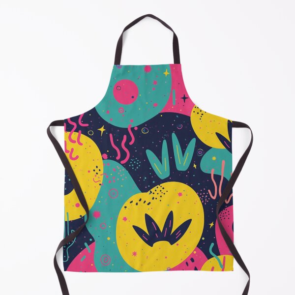 Item preview, Cosmic Tropical Abstract Pattern | Neon Yellow, Magenta and Teal Folk Art designed and sold by Oximus.