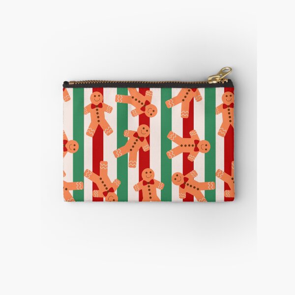 Item preview, Gingerbread Man On Christmas Red And Green Stripes designed and sold by Yasminepatterns .