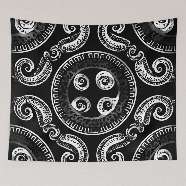 Item preview, New Zealand Māori Paua Pattern Koru Design 603 designed and sold by GrinGalore.