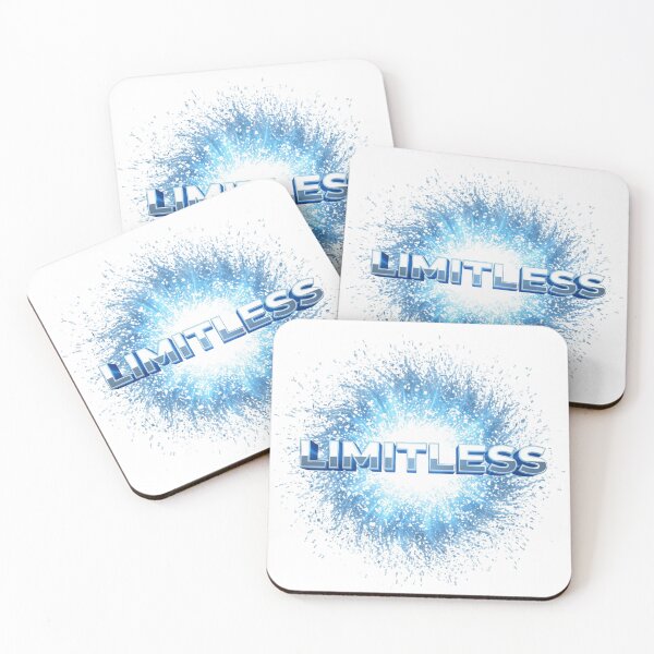 Item preview, Limitless 3D Typography – Blue Energy Explosion Motivation Quote designed and sold by Happyfreedom.