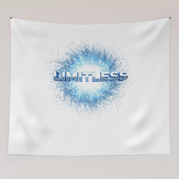 Item preview, Limitless 3D Typography – Blue Energy Explosion Motivation Quote designed and sold by Happyfreedom.