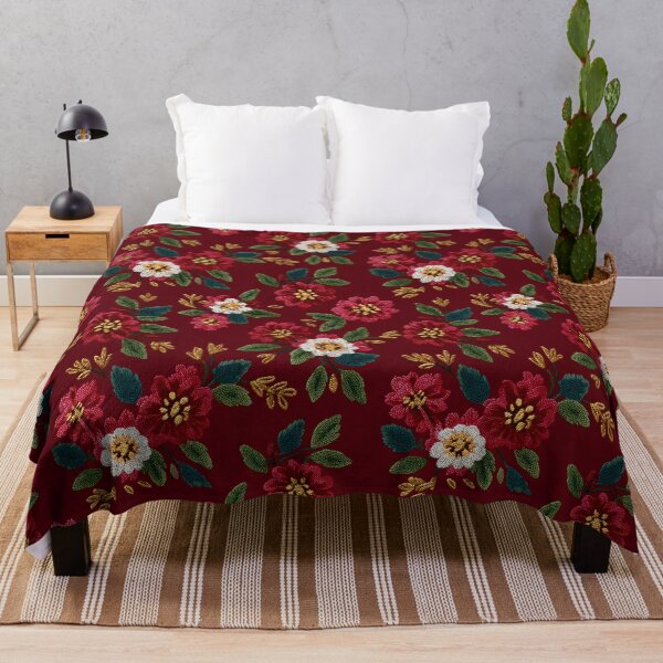 Item preview, Cute Ornamental Floral Embroidery For Sunny Interiors designed and sold by RoyalStarsPatts.