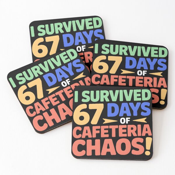 Item preview, I Survived 67 Days of Cafeteria Chaos Lunch Lady Staff Squad designed and sold by BLZART.