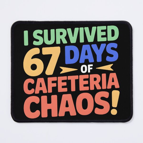 Item preview, I Survived 67 Days of Cafeteria Chaos Lunch Lady Staff Squad designed and sold by BLZART.
