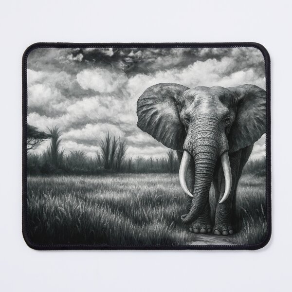 Item preview, Majestic Strength – African Elephant Safari Painting designed and sold by EmilyParks.Design.
