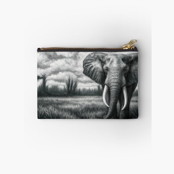 Item preview, Majestic Strength – African Elephant Safari Painting designed and sold by EmilyParks.Design.