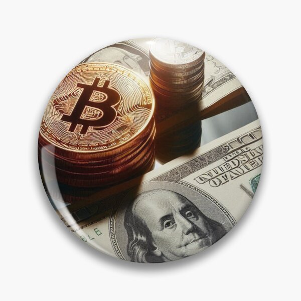 Artikelvorschau, Bitcoin und Dollar entworfen und verkauft von ARTFINSTORE.