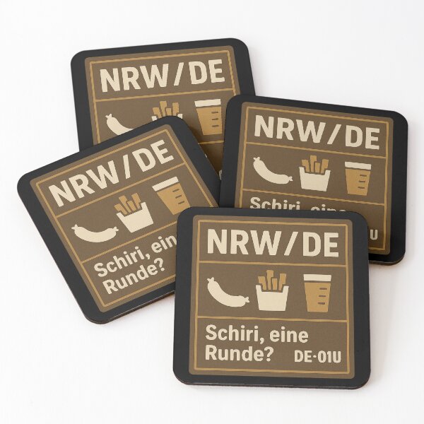Item preview, NRW/DE Snack Rules — “Schiri, eine Runde?” Rhein-Derby Fan designed and sold by POD DYNASTY | Original Print On Demand T-Shirt Graphics.