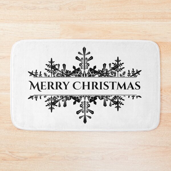Item preview, Merry Christmas Snowflake Elegance - Black Logo designed and sold by EmilyParks.Design.
