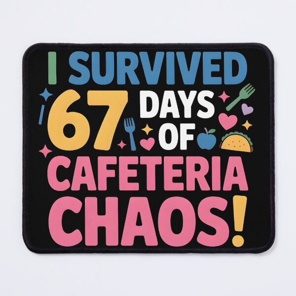 Item preview, I Survived 67 Days of Cafeteria Chaos Lunch Lady Staff Squad designed and sold by BLZART.