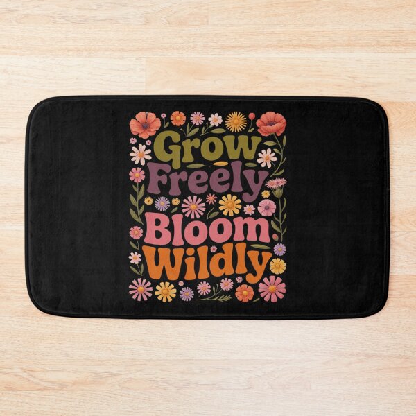 Item preview, Grow Freely Bloom Wildly - Boho Wildflower Mental Health designed and sold by ticlitule.