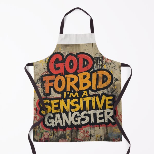 Item preview,  God Forbid I’m a Sensitive Gangster designed and sold by FitEnvy.