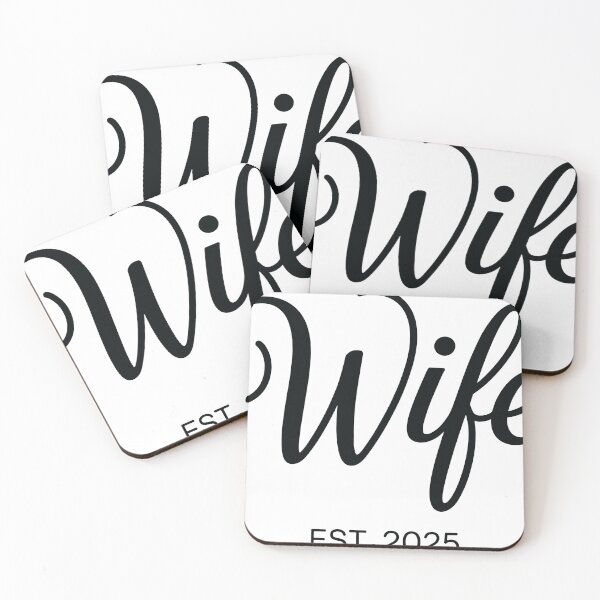 Item preview, Wife Est 2025 Just Married Honeymoon Wedding Couples designed and sold by Trend Print Studio.