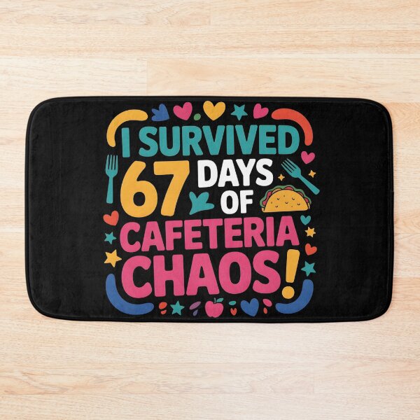 Item preview, I Survived 67 Days of Cafeteria Chaos Lunch Lady Staff Squad designed and sold by BLZART.