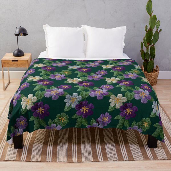 Item preview, Chic Charming Embroidered Texture For Floral Theme designed and sold by RoyalStarsPatts.