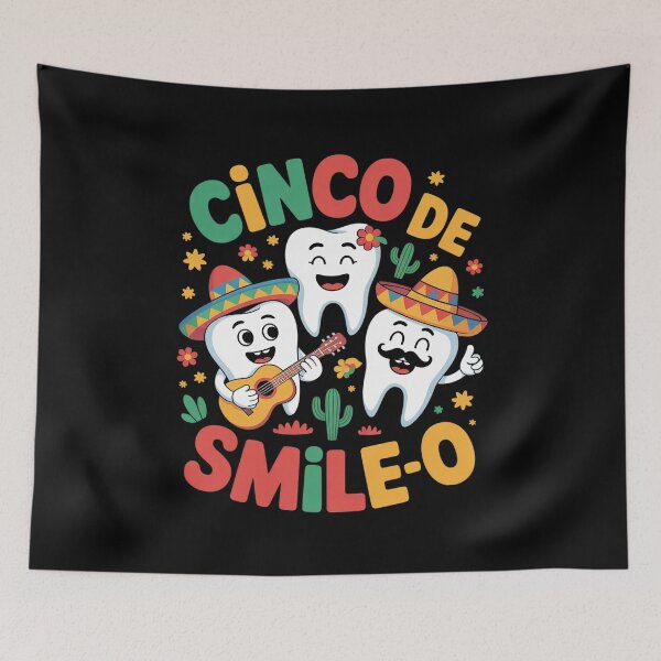 Item preview, Dental Hygienist Cinco De Smile O Cinco De Mayo Dentist designed and sold by HuValverdeArt.