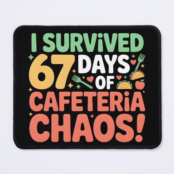 Item preview, I Survived 67 Days of Cafeteria Chaos Lunch Lady Staff Squad designed and sold by BLZART.