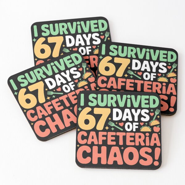 Item preview, I Survived 67 Days of Cafeteria Chaos Lunch Lady Staff Squad designed and sold by BLZART.