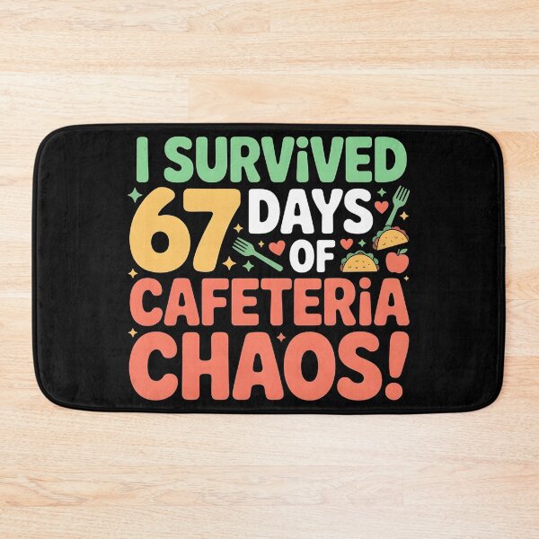 Item preview, I Survived 67 Days of Cafeteria Chaos Lunch Lady Staff Squad designed and sold by BLZART.