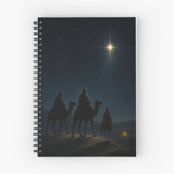 Item preview, Holy Night – Three Wise Men Following the Star of Bethlehem | Nativity Christmas Art designed and sold by mariannrina.