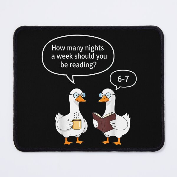 Item preview, Funny Reading Geese 6-7 Nights a Week Librarian Teacher Gift designed and sold by Taniyah Gomes.