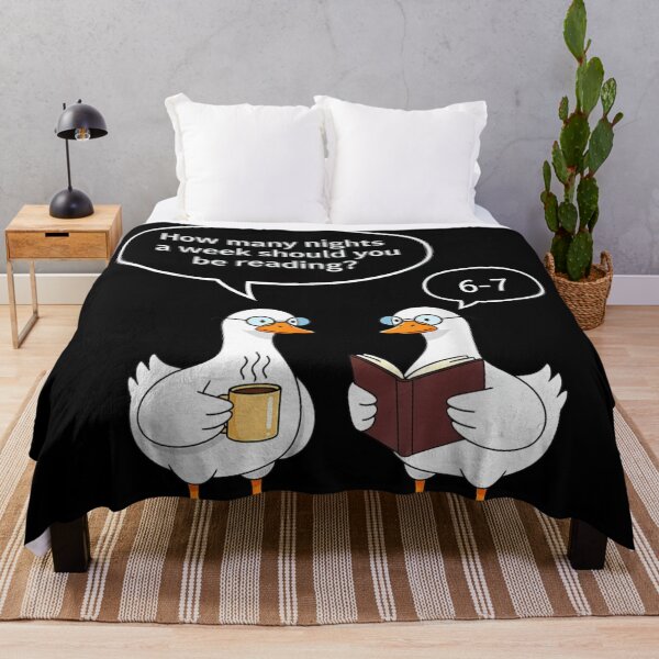Item preview, Funny Reading Geese 6-7 Nights a Week Librarian Teacher Gift designed and sold by Taniyah Gomes.
