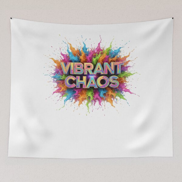 Item preview, Vibrant Chaos Abstract Typography – Color Explosion Artistic Design designed and sold by Happyfreedom.